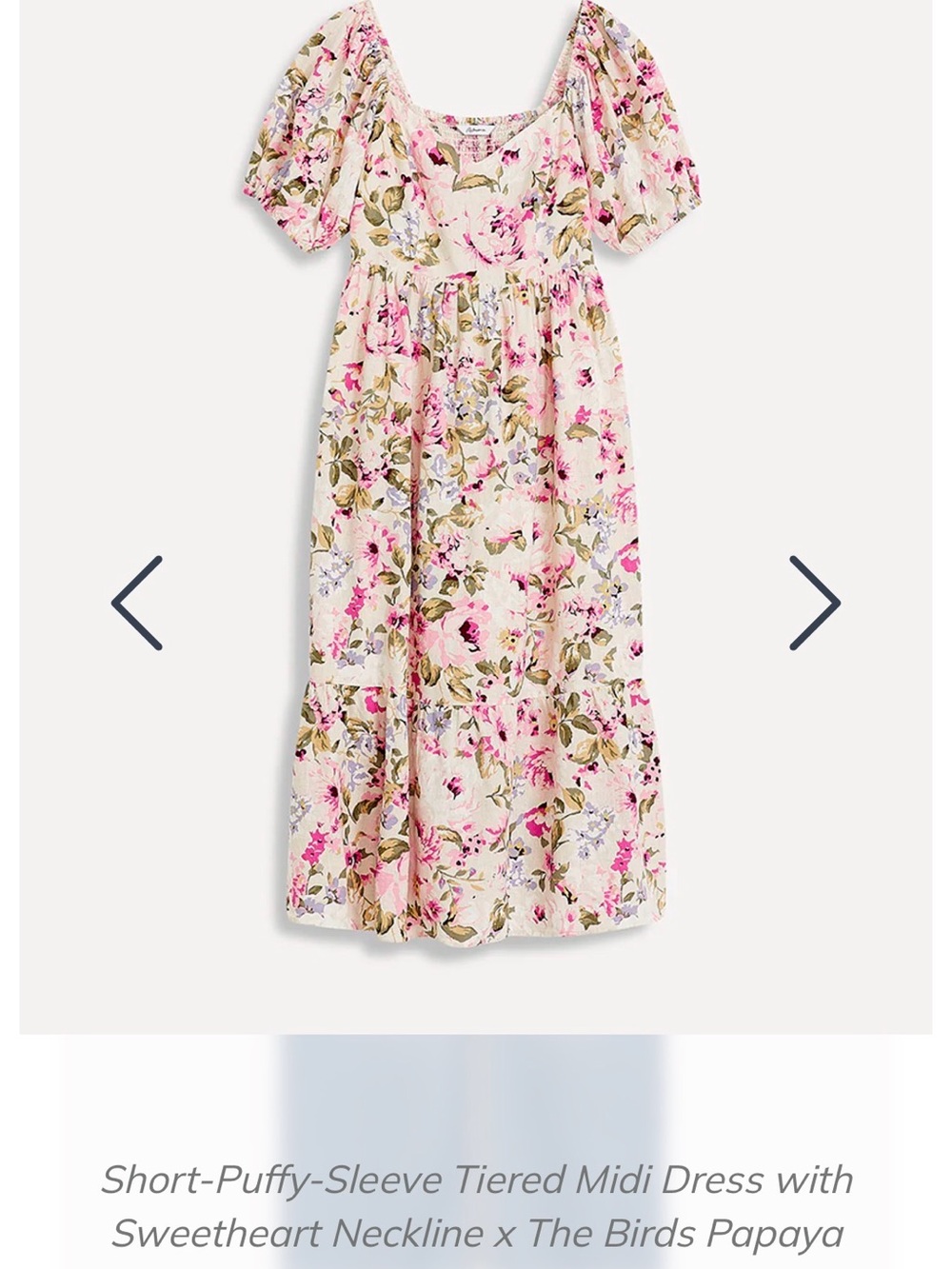 Reitmans Pink Floral Square-Neck Midi Dress - Picture 6 of 6